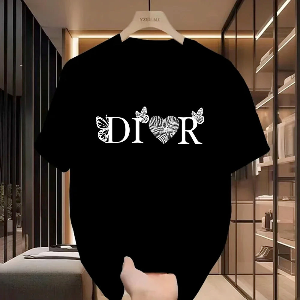 Luxury Tees Female Vintage Trendy Pullover T Shirts Women Casual T-Shirt Harajuku Designer Ladies Aesthetic Clothes