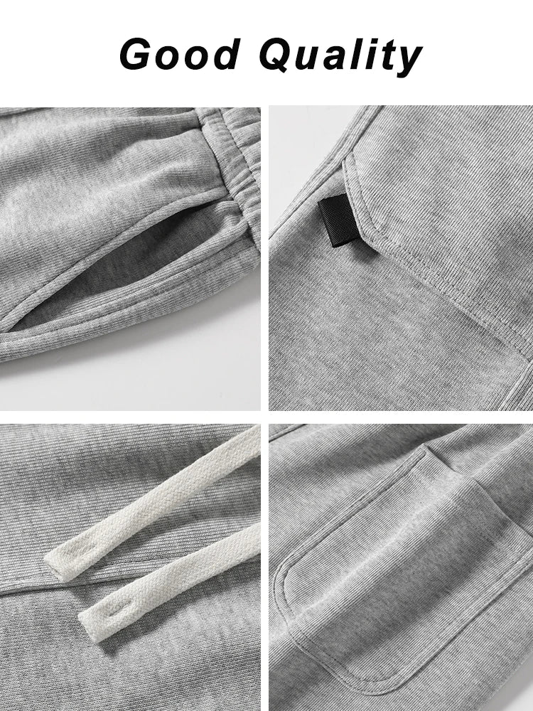 Summer Men's Knit Casual Shorts Breathable Cotton Drawstring Waist Loose Fit Sports Shorts Male Workout Gym Sweat Short Pants