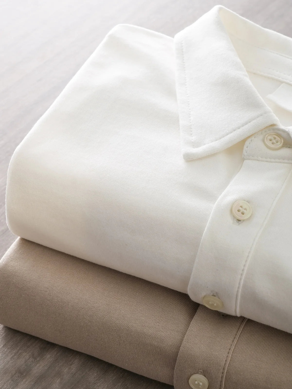 DUKEEN 260G Heavyweight Men's Polo Shirts 100% Cotton 2024 Summer Short-Sleeve White Pocket T Shirts Golf Wear Men's Clothing