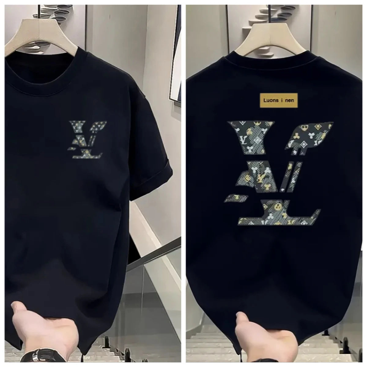 Round-neck Printed Short-sleeved 2025 Summer New Short-sleeved T-shirt for Men and Women Kids T-shirt