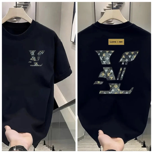 Round-neck Printed Short-sleeved 2025 Summer New Short-sleeved T-shirt for Men and Women Kids T-shirt