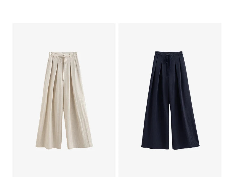 TOYOUTH Women Casual Pants 2025 Summer New Long Pants 8527028