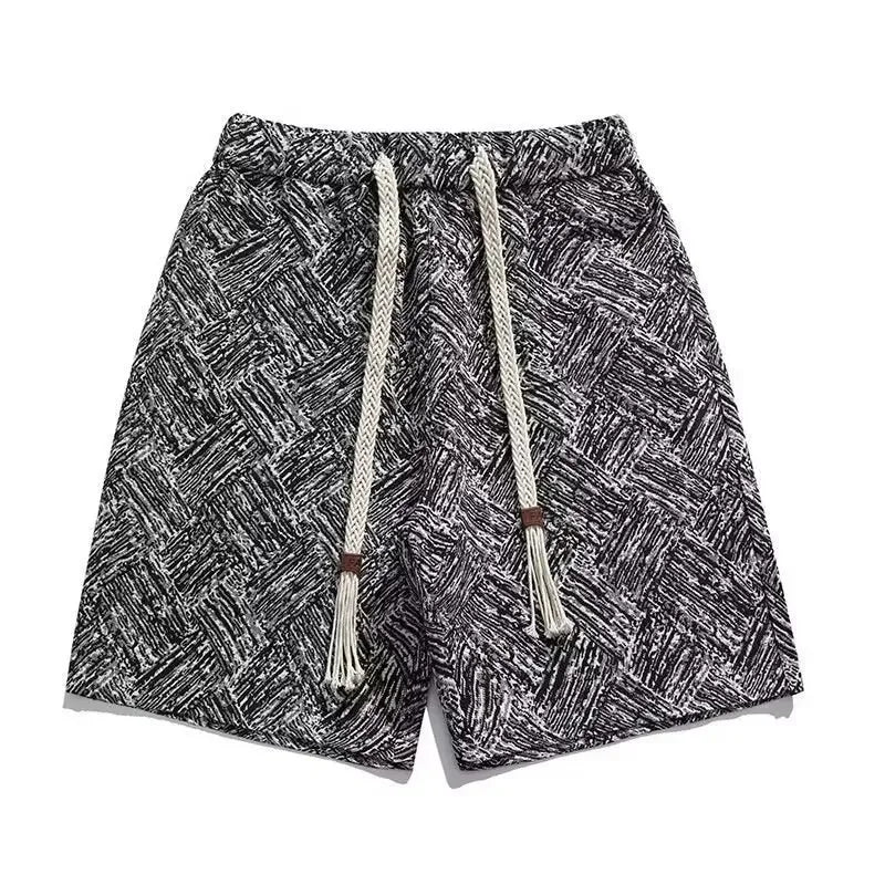 Trendy Brand Men's Five-Point Summer Creative Embroidery Shorts Loose Beach Casual Versatile Sports Shorts