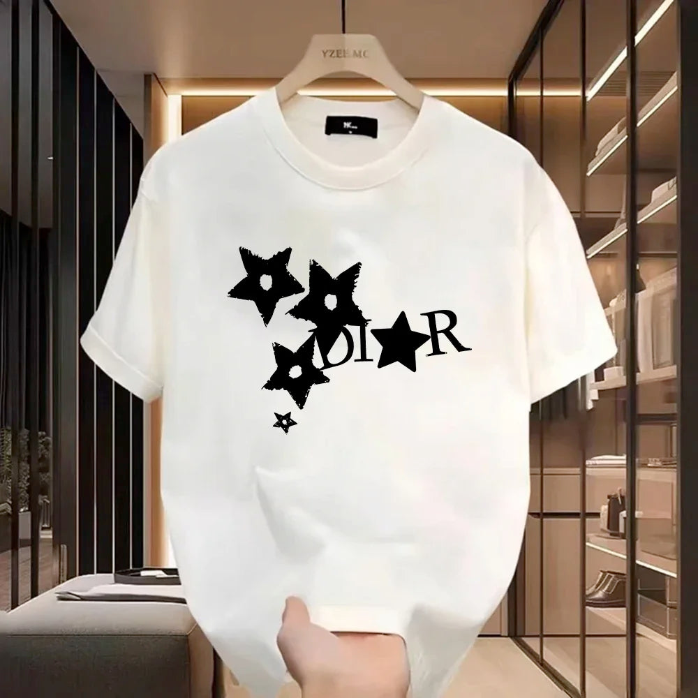 Luxury Tees Female Vintage Trendy Pullover T Shirts Women Casual T-Shirt Harajuku Designer Ladies Aesthetic Clothes