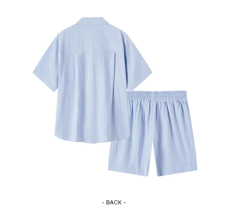 Semir Set Women Mid-long Style Top and Shorts 2024 New Summer Version Loose Textured Two-piece Set