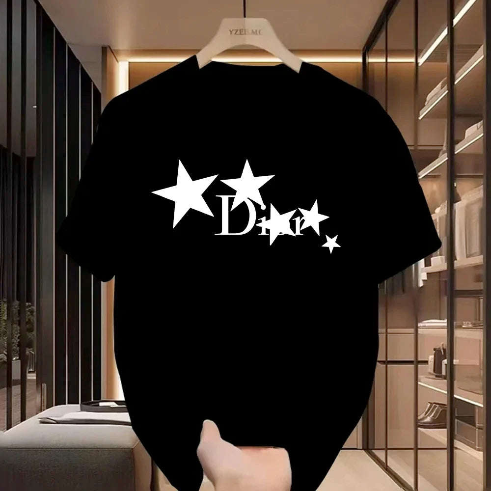 Luxury Tees Female Vintage Trendy Pullover T Shirts Women Casual T-Shirt Harajuku Designer Ladies Aesthetic Clothes