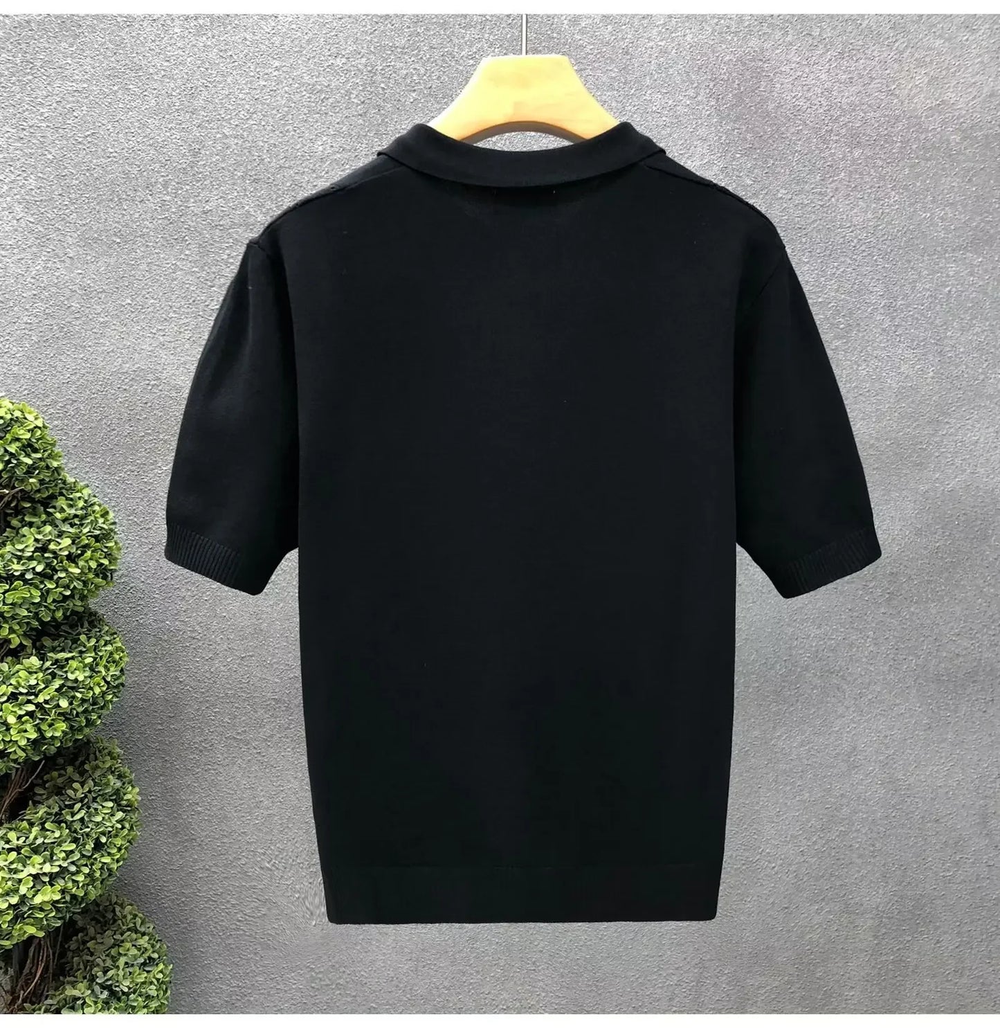 Men's Summer Thin Knitted Ice Silk Half Sleeve Polo Shirt New Hot Sale Of The Season Young Luxury Style Collared T-Shirt Short S