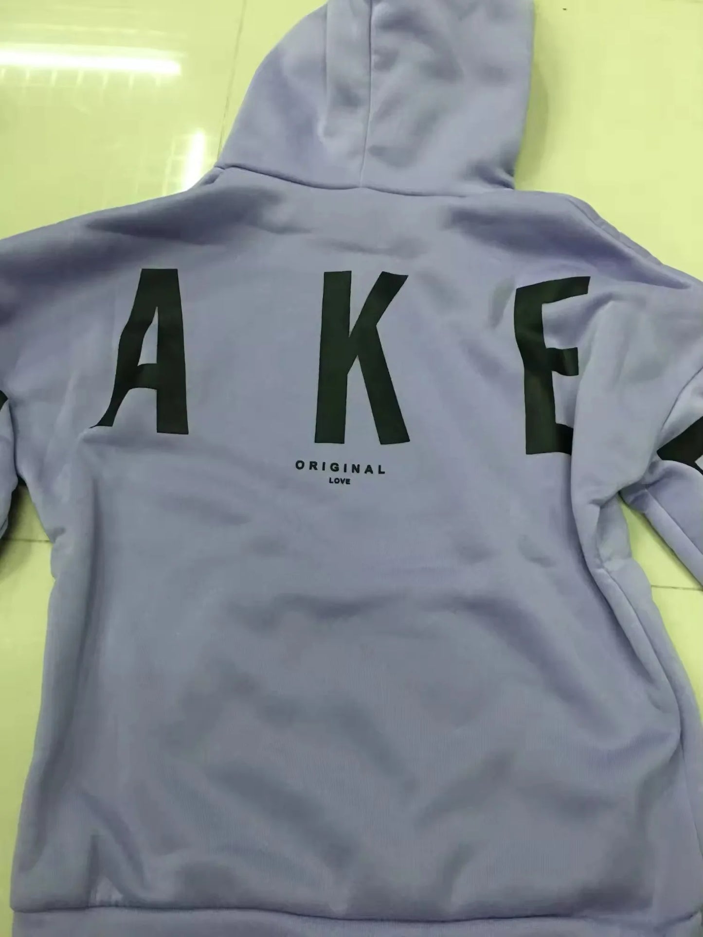 European and American loose casual pullover hoodie sweatshirt coat printed letter pattern high street hip-hop trendy men women