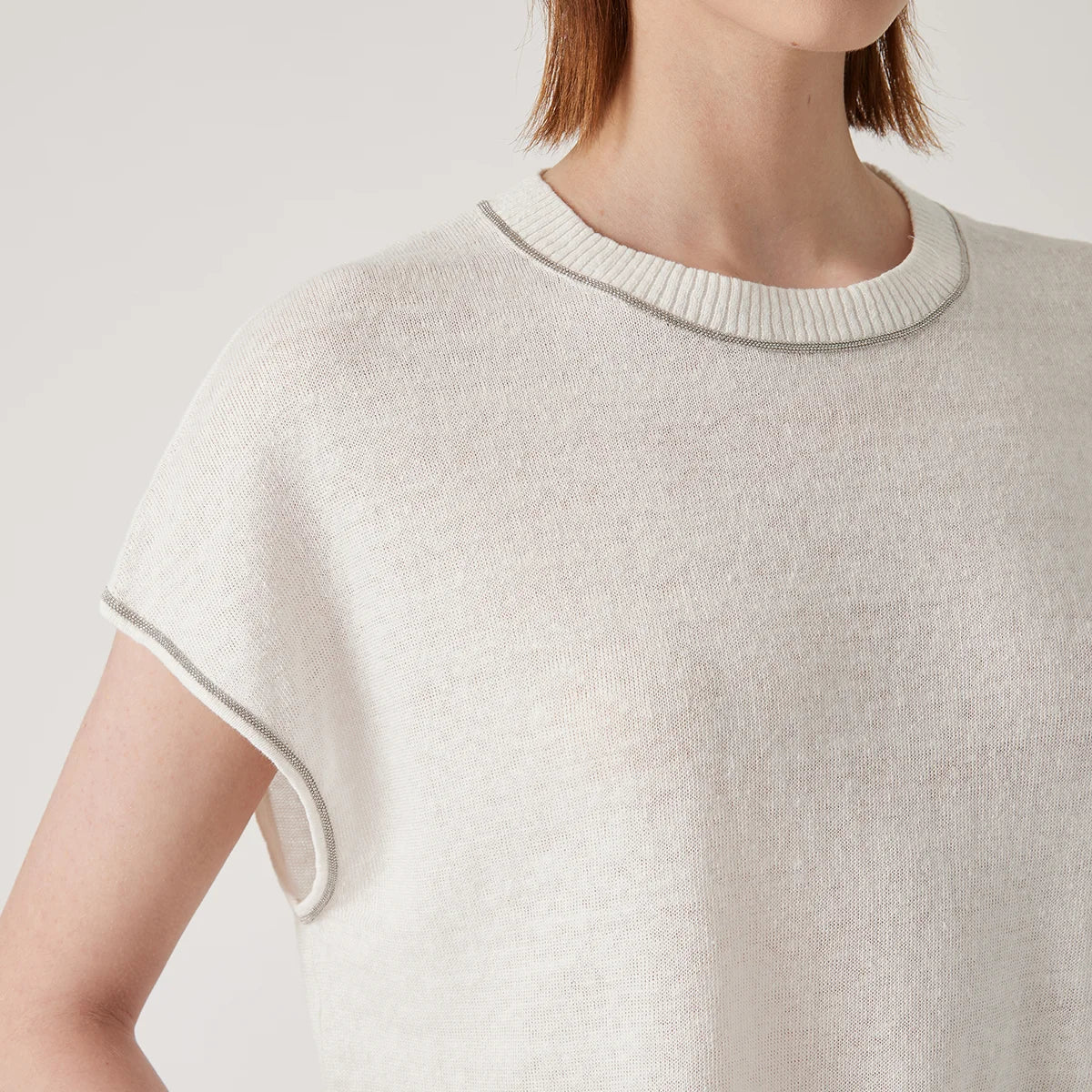 BY3511197 high-end thin summer knitted sweater for women  linen pullover Luxury womens Clothing