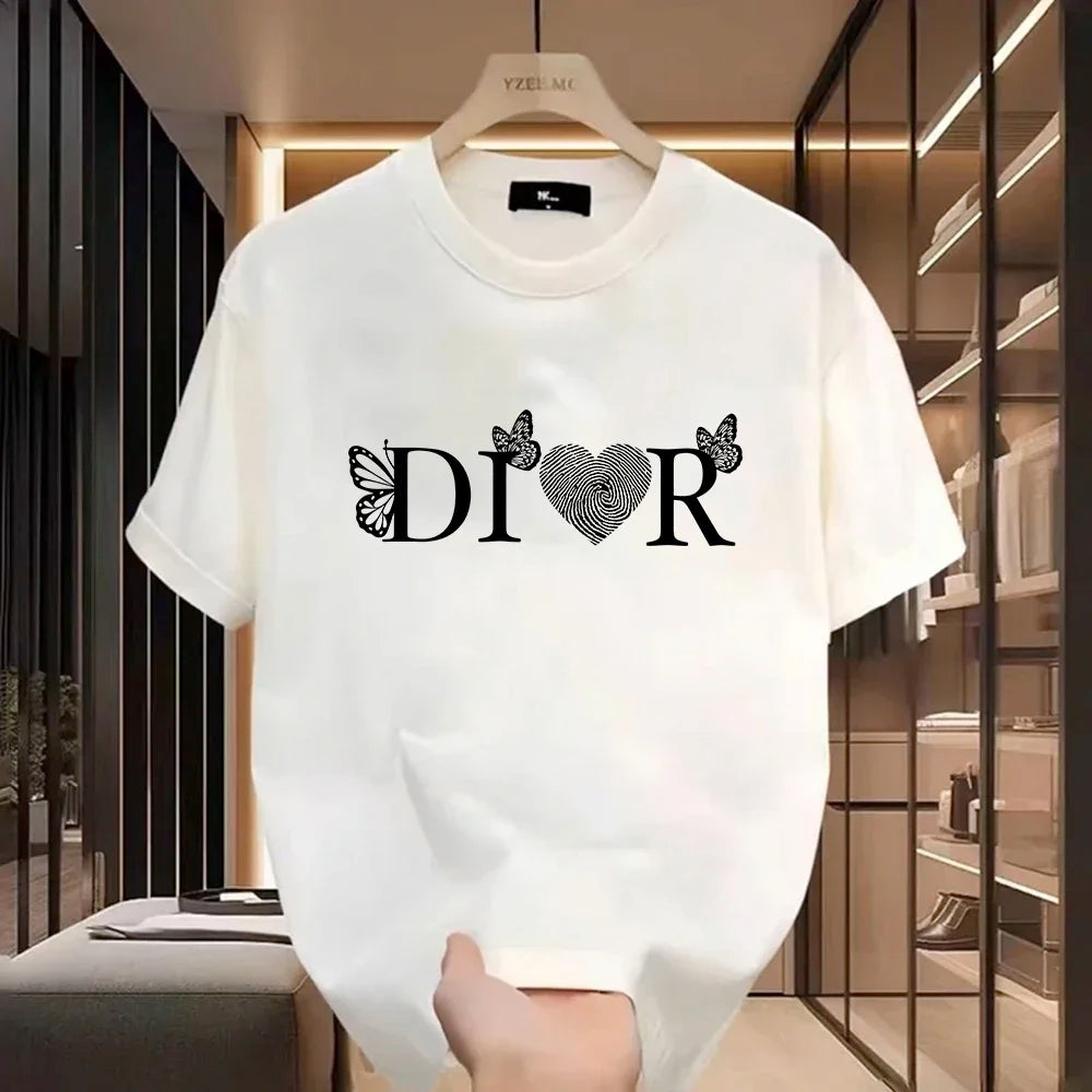 Luxury Tees Female Vintage Trendy Pullover T Shirts Women Casual T-Shirt Harajuku Designer Ladies Aesthetic Clothes