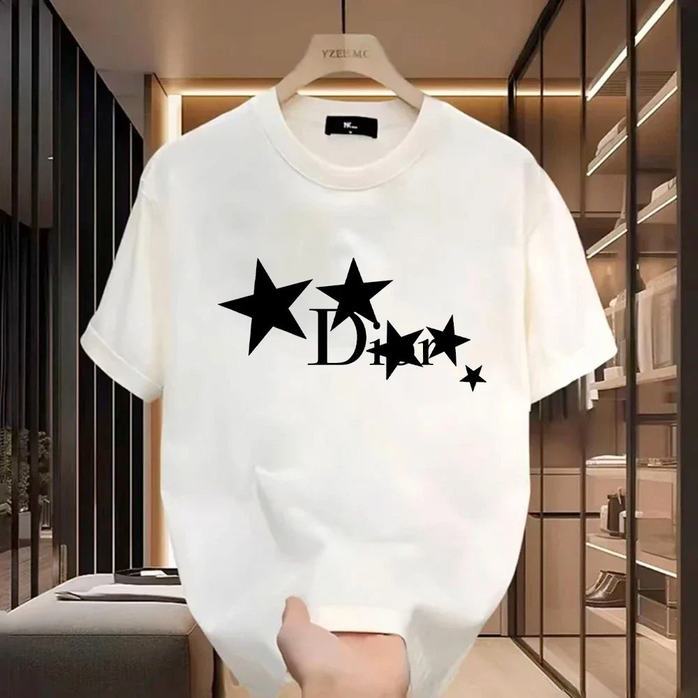 Luxury Tees Female Vintage Trendy Pullover T Shirts Women Casual T-Shirt Harajuku Designer Ladies Aesthetic Clothes