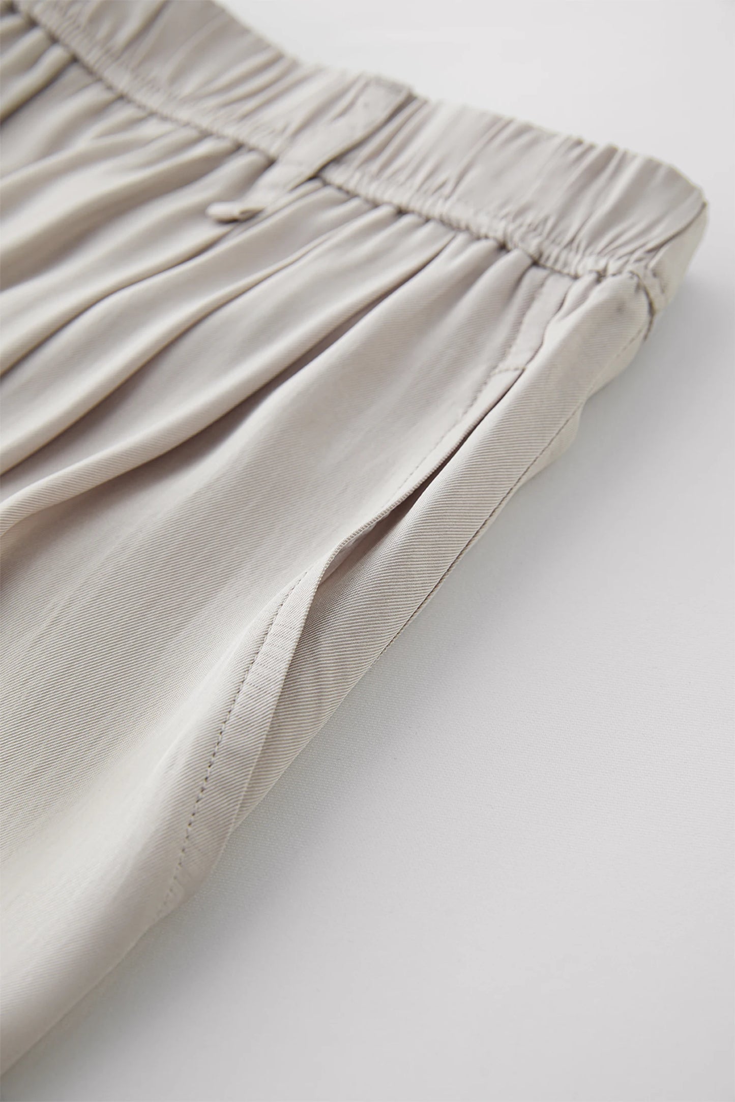 FSLE 【Premium Series】 Acetate Air Pants Women 2025 Summer New Drape Loose Wide-leg Pants 25FE12025