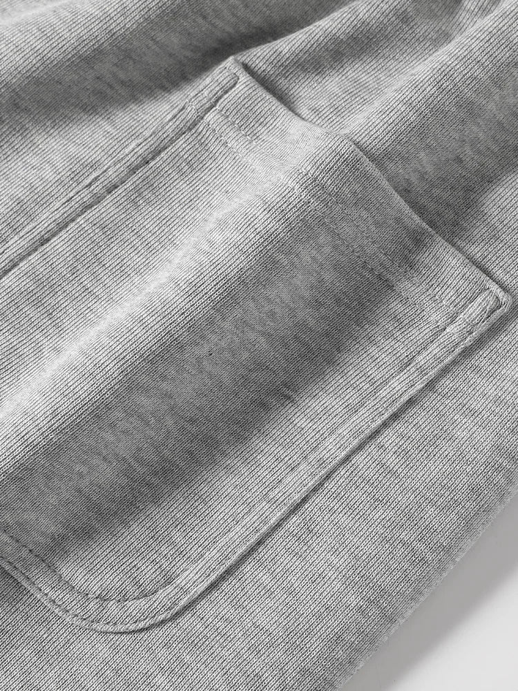 Summer Men's Knit Casual Shorts Breathable Cotton Drawstring Waist Loose Fit Sports Shorts Male Workout Gym Sweat Short Pants