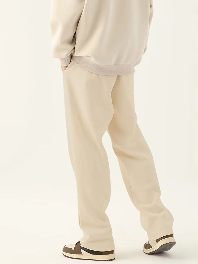 Men's Graphic Drawstring Waist Sweatpants, Regular Fit Casual Pocket Straight Leg Pants for Daily Wear, Men's Bottoms for Season