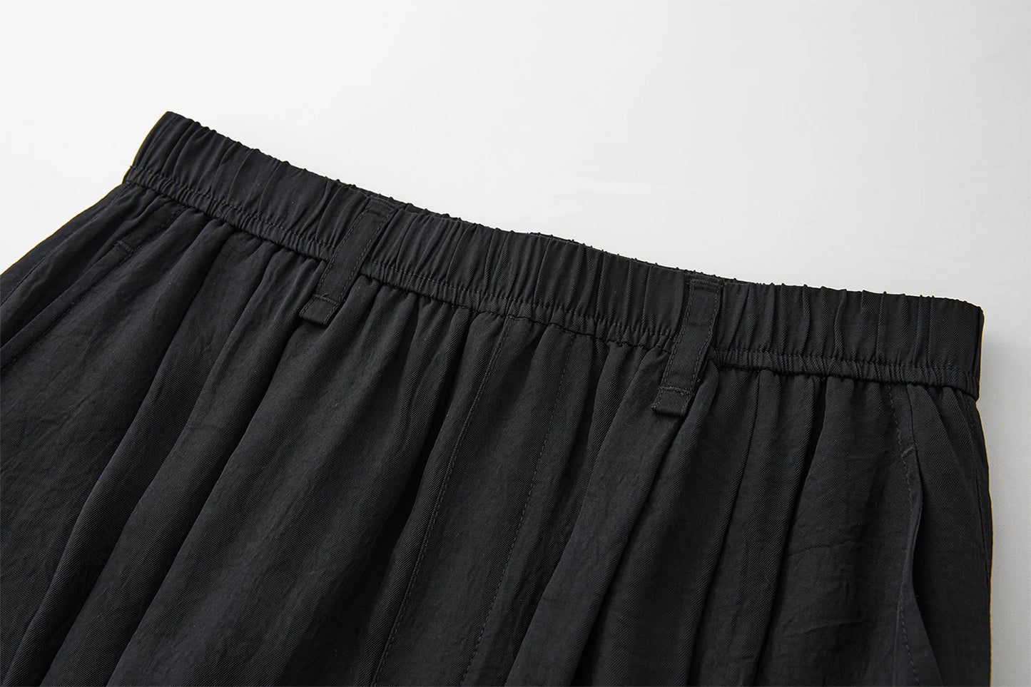 FSLE 【Premium Series】 Acetate Air Pants Women 2025 Summer New Drape Loose Wide-leg Pants 25FE12025